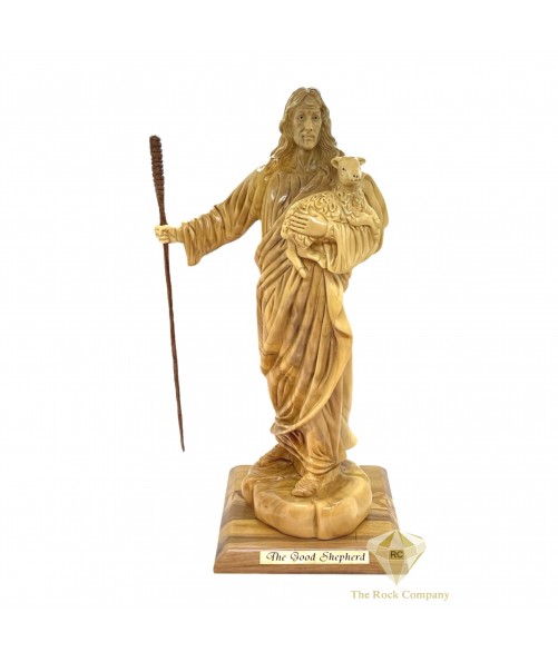 The Good Shepherd Olive Wood Artistic