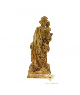 Saint Joseph With Child Olive Wood Artistic 