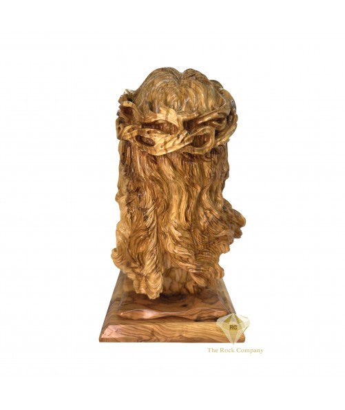Olive Wood Jesus Head Passion of the Christ Hand Carved