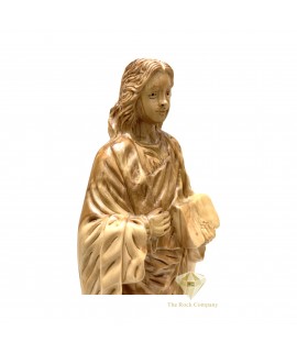 Saint John the Evangelist Olive Wood Statue – Handmade Religious statue from Bethlehem