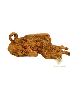 Sleeping Saint Joseph Statue Olive Wood Hand Carved