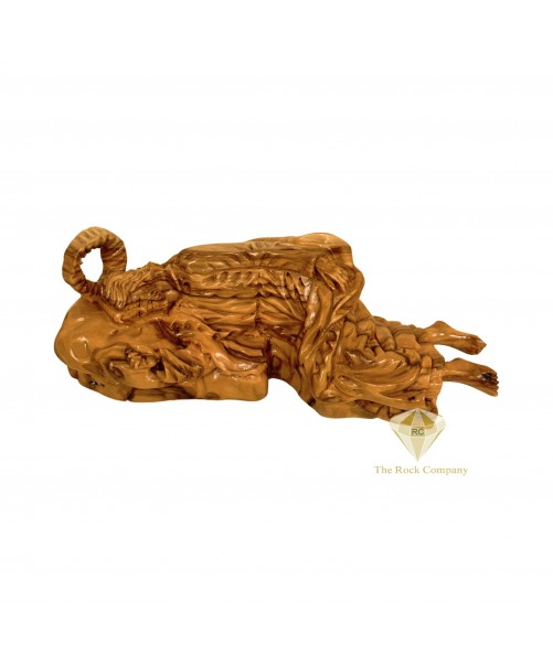 Sleeping Saint Joseph Statue Olive Wood Hand Carved