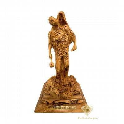 Olive Wood The Forgiveness Jesus Christ statue hand carved