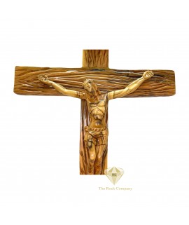 Artistic Handmade Cross Olive Wood