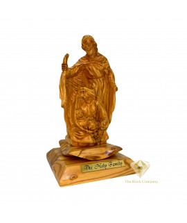 Artistic Holy Family Olive Wood Hand Carved