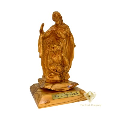 Artistic Holy Family Olive Wood Hand Carved
