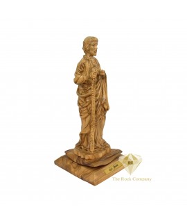 Olive Wood Saint Jude Hand Carved in Holy Land