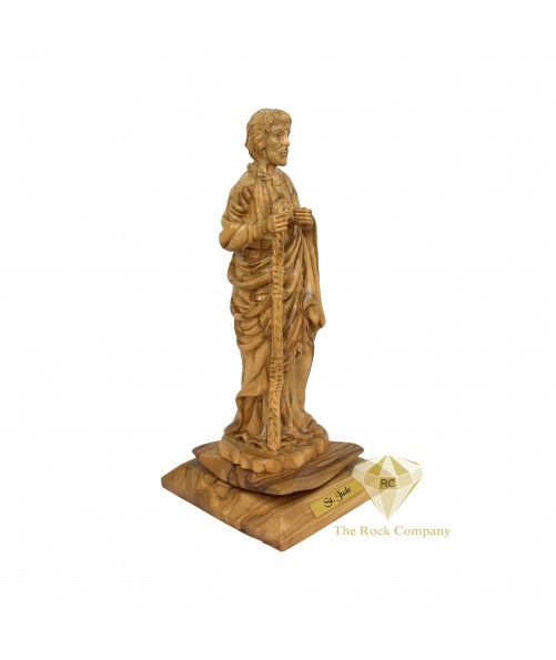 Olive Wood Saint Jude Hand Carved in Holy Land