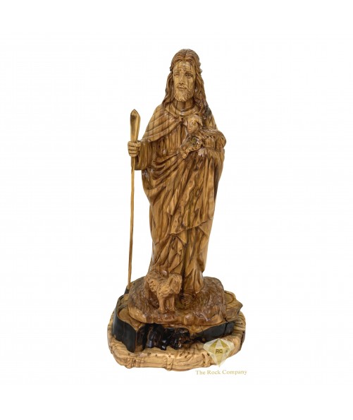 The Good Shepherd Olive Wood Hand Carved