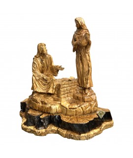 Woman at the Well Olive Wood Hand Carved, Samaritan Woman