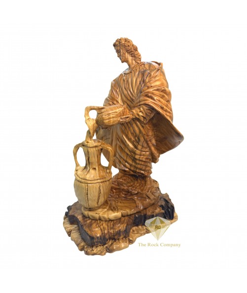 The miracle of Jesus turning water into wine at the Wedding at Cana Olive Wood Hand Carved The miracle of Jesus turning water into wine at the Wedding at Cana Olive Wood Hand Carved