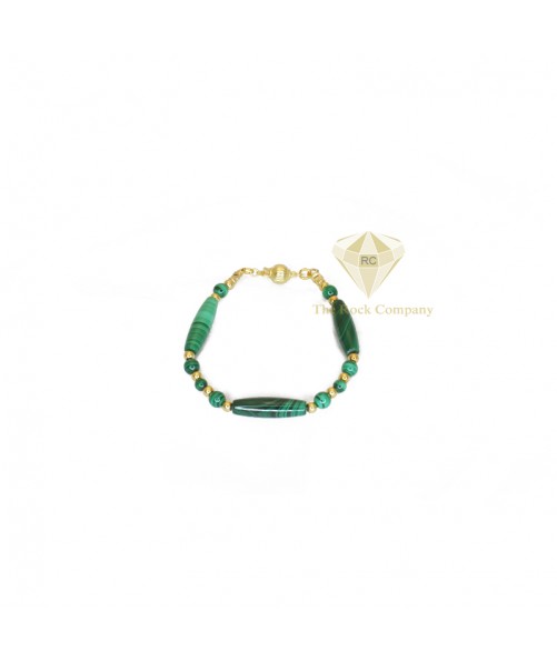 Malachite Gold Filled Bracelet