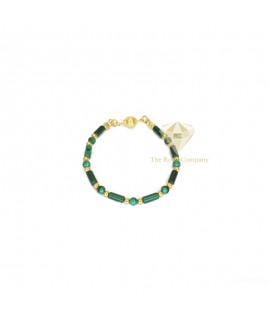 Malachite Gold Filled Bracelet