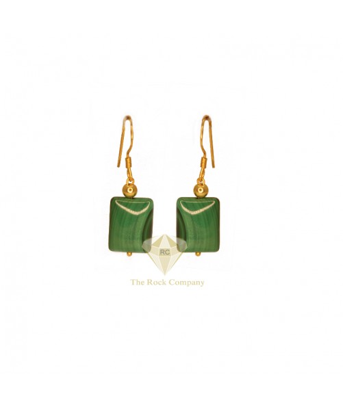 Malachite Gold Filled Earrings