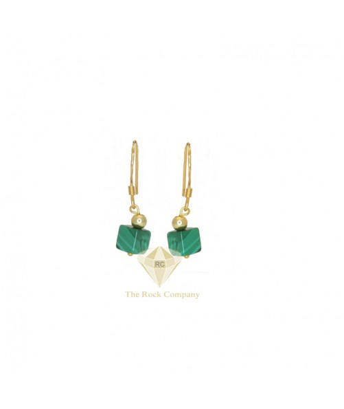 Malachite Gold Filled Earrings