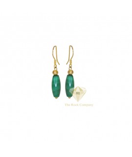 Malachite Gold Filled Earrings