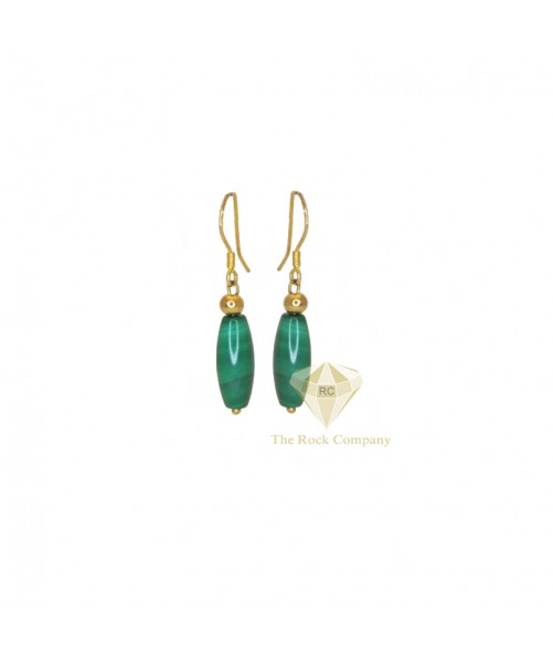 Malachite Gold Filled Earrings