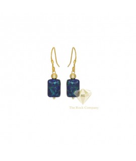 Azurite Gold Filled Earrings