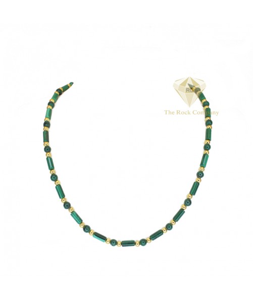 Malachite Gold Filled Necklace 