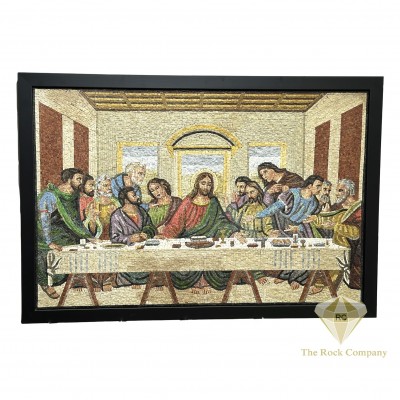 Micro Mosaic of The Last Supper Handmade – Christian Art Masterpiece