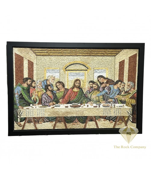 Micro Mosaic of The Last Supper Handmade – Christian Art Masterpiece