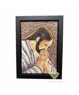 Mosaic of Jesus Praying in Gethsemane, Handmade Religious Artwork