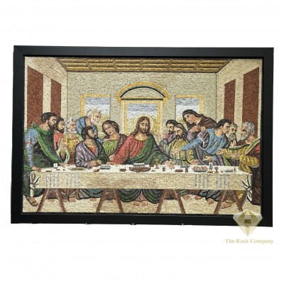 Micro Mosaic of The Last Supper Handmade – Christian Art Masterpiece