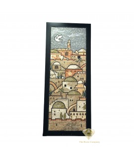 Mosaic Old City of Jerusalem Handmade Jerusalem Stone Art Wall