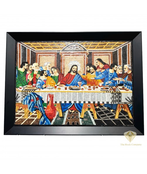 Micro Mosaic of The Last Supper Handmade – Christian Art Masterpiece