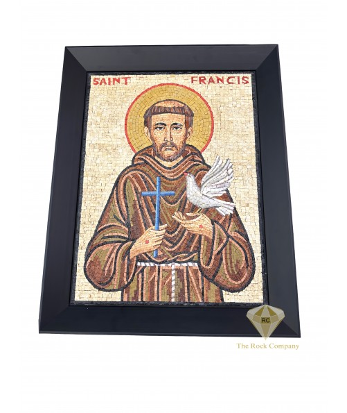Saint Francis Mosaic Art, Handmade Catholic Christian Mosaics Saint Francis Mosaic Art, Handmade Catholic Christian Mosaics