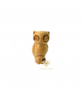 Olive Wood Owl statue Hand Carved 