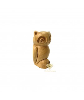 Olive Wood Owl statue Hand Carved 