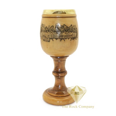Olive Wood Chalice The Last Supper