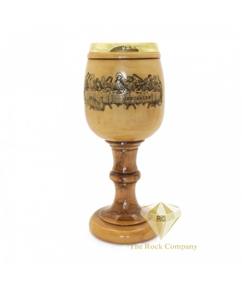 Olive Wood Chalice The Last Supper