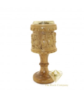 Olive Wood Chalice The Last Supper