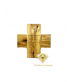 Olive Wood Jerusalem Cross 