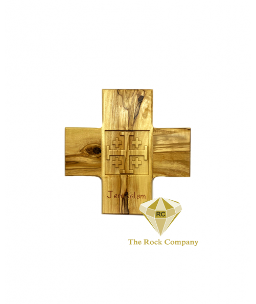 Olive Wood Jerusalem Cross 