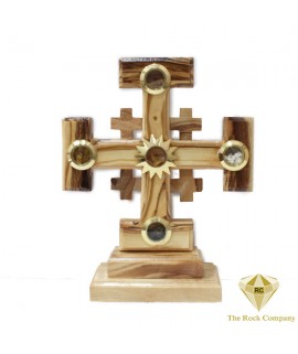 Jerusalem Olive wood Cross