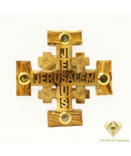 Jerusalem Cross Olive wood