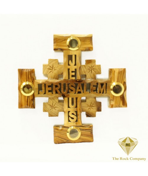 Jerusalem Cross Olive wood