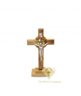 Olive Wood cross with Crucifix 