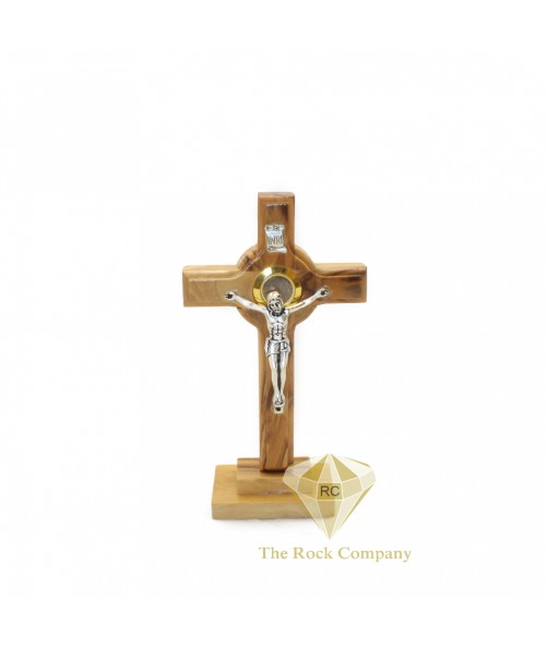 Olive Wood cross with Crucifix 