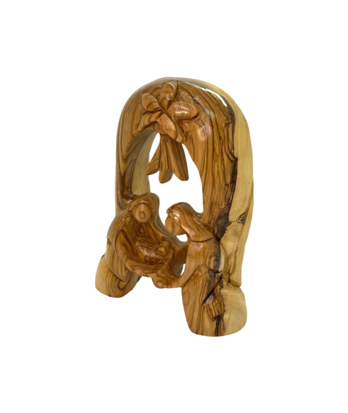 Nativity Holy Family Statue Olive Wood