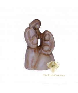 Faceless Olive Wood Holy family