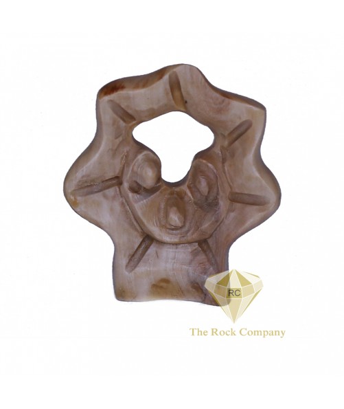 Faceless Olive Wood Star Holy Family