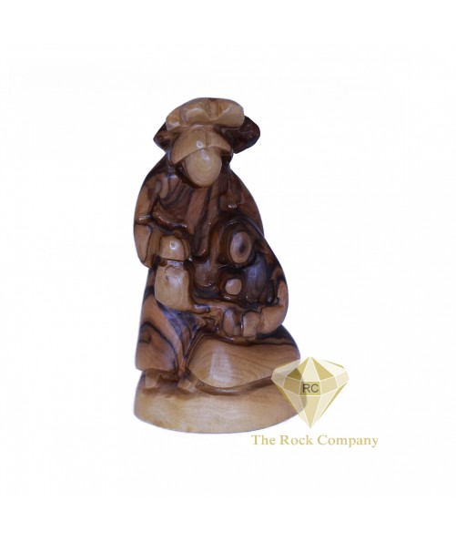 Faceless Olive Wood Holy Family