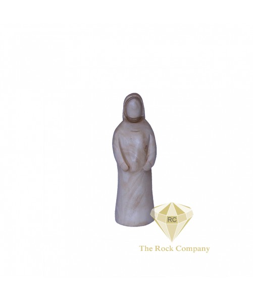 Faceless Olive Wood Virgin Mary 