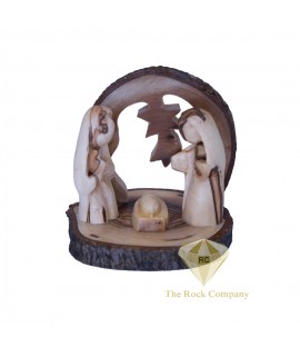 Faceless Olive Wood Nativity Scene 