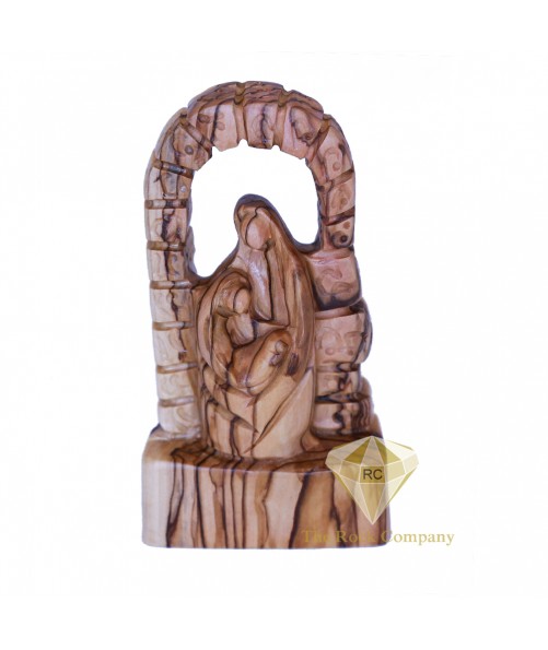 Faceless Olive Wood Holy Family