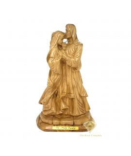 Adoring Holy Family Masterpiece Olive Wood Hand Carved